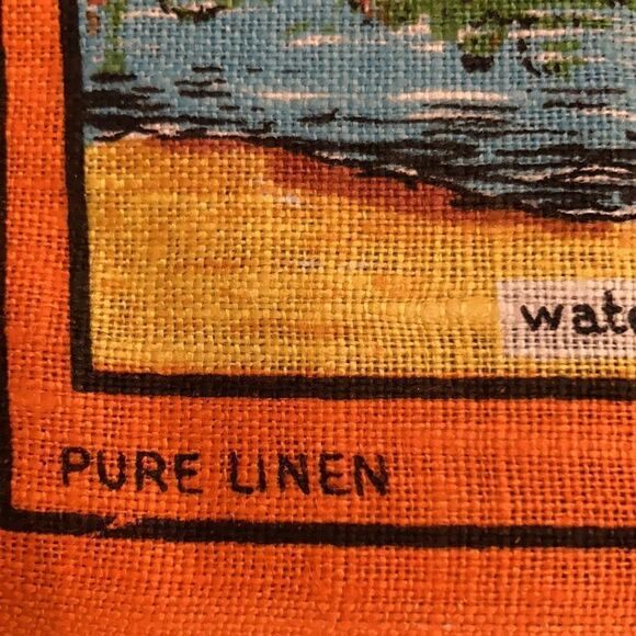 Vintage Australian outback Linen tea towel - Picture 2 of 12